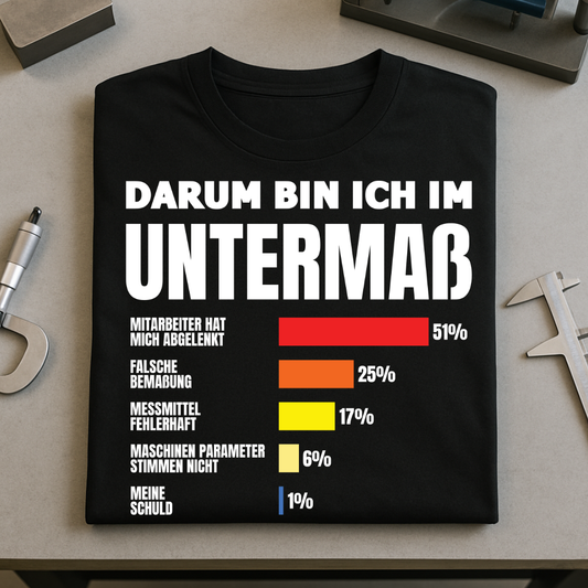 Darum bin ich im Untermaß - T-SHIRT